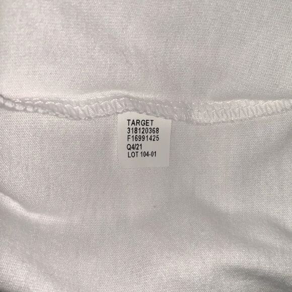 Black History Month Target Graphic T-Shirt 1XB White Cotton Blend Multicolor Han - Picture 3 of 6